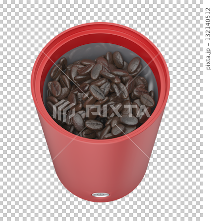 Red electric coffee grinder 132140512