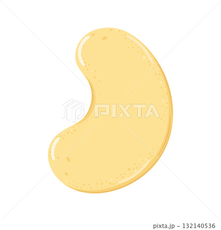 Cashew nut simple cartoon illustration design 132140536