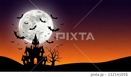ハロウィン背景 132141058