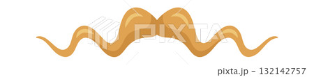 Long wavy comic male moustache Long wavy comic male moustache 132142757