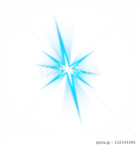 青い星の輝き(透過背景) 青い星の輝き(透過背景) 132143395