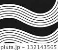 Abstract black white wavy line pattern background geometric design template card element minimalistic vertical horizontal 132143565