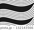 Abstract black white wavy line pattern background geometric design template card element minimalistic vertical horizontal 132143566