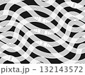 Abstract black white wavy line pattern background geometric design template card element minimalistic vertical horizontal 132143572