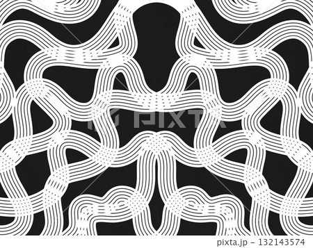 Abstract black white wavy line pattern background geometric design template card element minimalistic vertical horizontal Abstract black white wavy line pattern background geometric design template card element minimalistic vertical horizontal 132143574