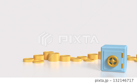The Safe deposit box for Earn or Business concept 3d Rendering. 132146717