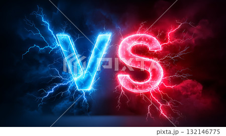稲妻が走るダイナミックなエネルギー（エンタメ、ビジネス・競争・課題、音楽、デザイン、医学） 132146775