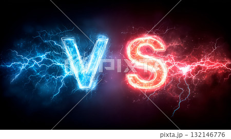 稲妻が走るダイナミックなエネルギー（エンタメ、ビジネス・競争・課題、音楽、デザイン、医学） 132146776