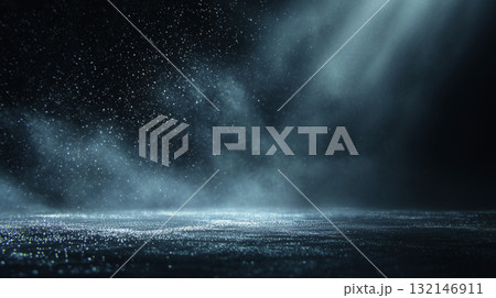 ダークステージ：スポットライトと舞い散る粒子 132146911