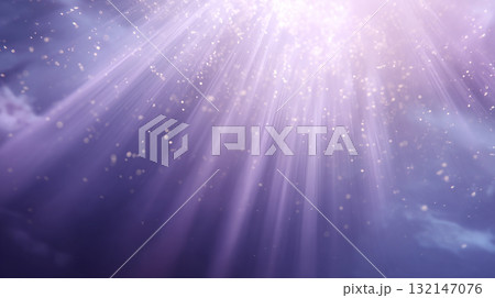 神秘のラベンダー:高貴な光芒と粒子の抽象背景 神秘のラベンダー:高貴な光芒と粒子の抽象背景 132147076