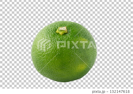 透明背景上的一個酢橘（png） 132147618