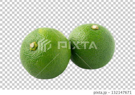 透明背景(png)に2個のすだち 透明背景(png)に2個のすだち 132147671