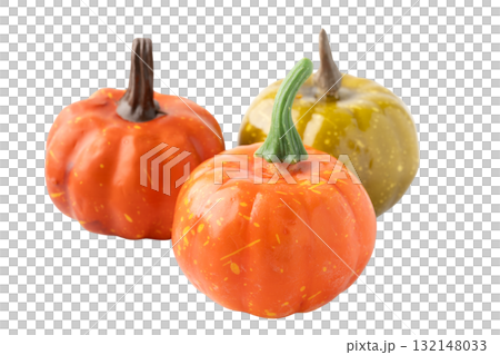 Pumpkin figurine (Halloween) on transparent background (png) Pumpkin figurine (Halloween) on transparent background (png) 132148033