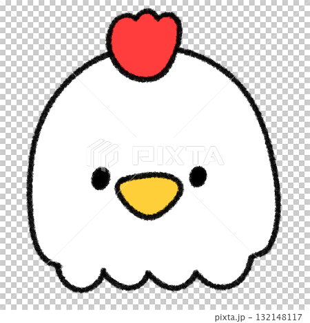 Cute and relaxed hand-drawn illustration of the zodiac bird Cute and relaxed hand-drawn illustration of the zodiac bird 132148117