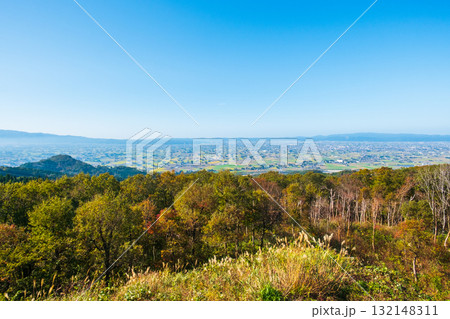 散居村展望広場:砺波平野の眺め 散居村展望広場:砺波平野の眺め 132148311