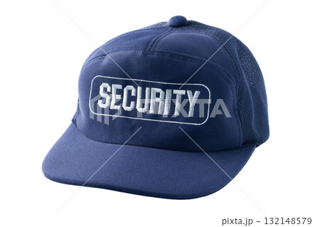 透明背景(png)に警備員用の帽子(キャップ) 透明背景(png)に警備員用の帽子(キャップ) 132148579