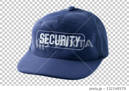透明背景(png)に警備員用の帽子(キャップ) 透明背景(png)に警備員用の帽子(キャップ) 132148579