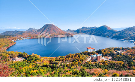 榛名山（秋）：掃部ヶ岳・硯岩からの眺め 132148881