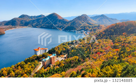 榛名山（秋）：掃部ヶ岳・硯岩からの眺め 132148885