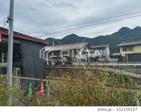 秩父鉄道　武州中川駅のホーム風景 132150107