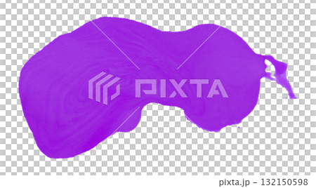 purple watercolor splash brush isolated on transparent background 132150598