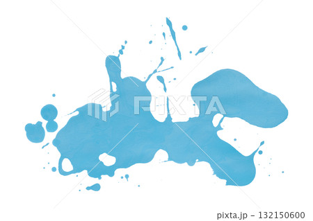 light blue watercolor splash brush isolated on transparent background 132150600