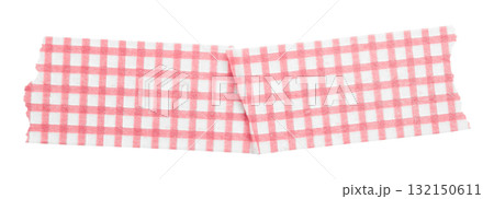 pink patterned sticker paper tape isolated on transparent background 132150611