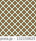 Olive Terracotta Diamond Motif Pattern 132150625