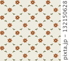Terracotta Daisy Vintage Floral Pattern 132150628