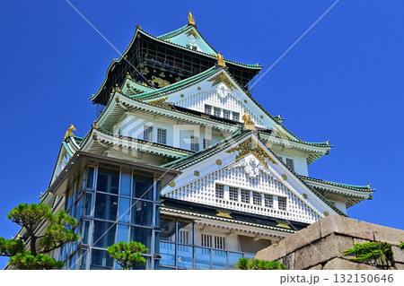 大阪の代表観光スポット大阪城の情景 大阪の代表観光スポット大阪城の情景 132150646