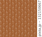 Elegant Baroque Swirl Damask Pattern 132150667