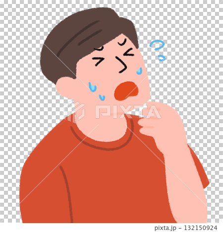 男人覺得熱的插圖 男人覺得熱的插圖 132150924