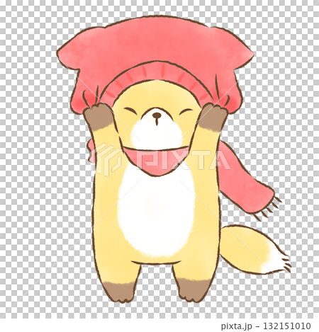 冬日里,一隻狐狸抱著他的帽子 冬日里,一隻狐狸抱著他的帽子 132151010