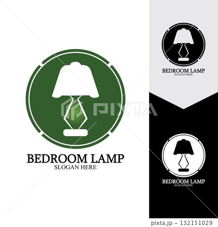 Bedroom lamp vector icon background Bedroom lamp vector icon background 132151029