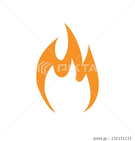 fire logo vector icon illustration fire logo vector icon illustration 132151111