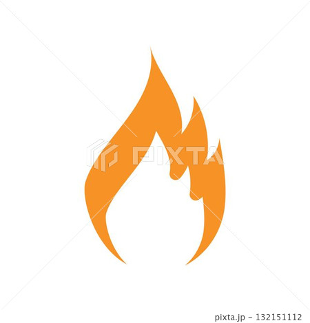 fire logo vector icon illustration 132151112