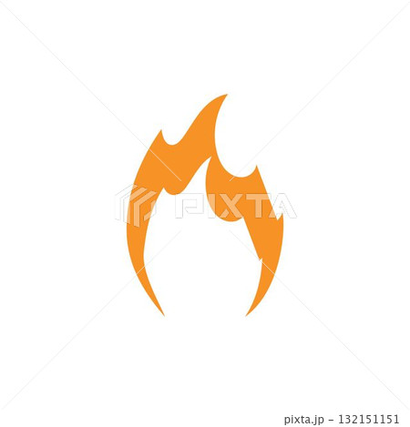 fire logo vector icon illustration fire logo vector icon illustration 132151151