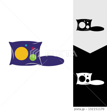 Pillow Logo Vector Icon template 132151170
