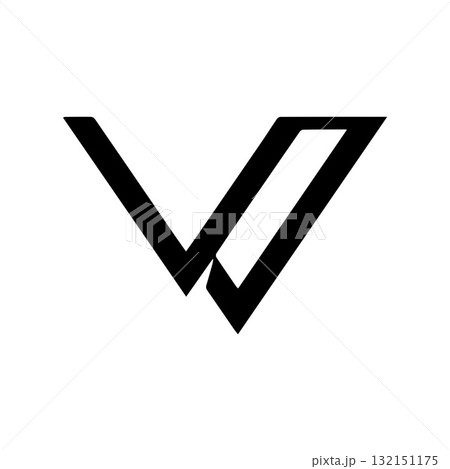 Geometric Grid Letter V Logo Expressing Clarity, Alignment, and Order Geometric Grid Letter V Logo Expressing Clarity, Alignment, and Order 132151175