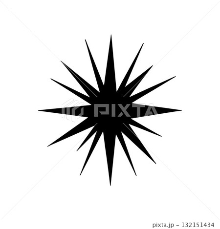 Geometric Spark Logo Inspired by Precision and Energy Rays 132151434