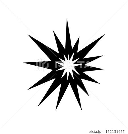 Modern Linear Spark Symbol Designed for Technology and Innovation 132151435