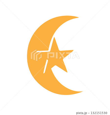 Elegant Orange Lunar Symbol Representing Eternal Cosmic Connection Elegant Orange Lunar Symbol Representing Eternal Cosmic Connection 132151530
