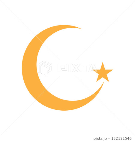 Orange Celestial Symbol Crafted from Balanced Geometric Harmony Lines 132151546