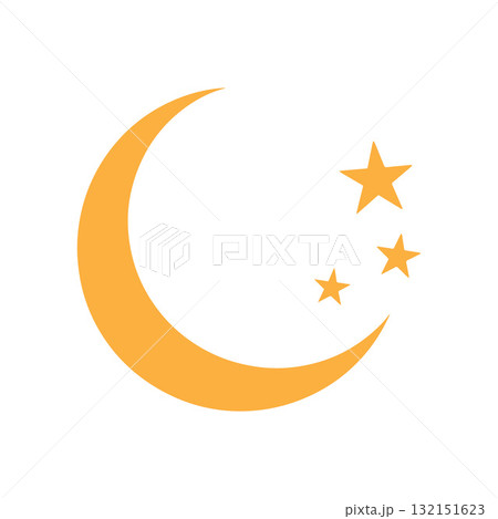 Elegant Orange Celestial Emblem Depicting Harmony Between Night and Light Elegant Orange Celestial Emblem Depicting Harmony Between Night and Light 132151623