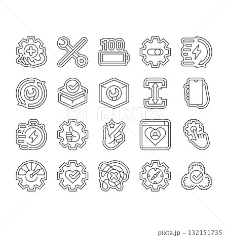 ease of use product icons set vector ease of use product icons set vector 132151735
