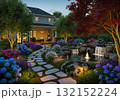 Beautiful landscape design 132152224