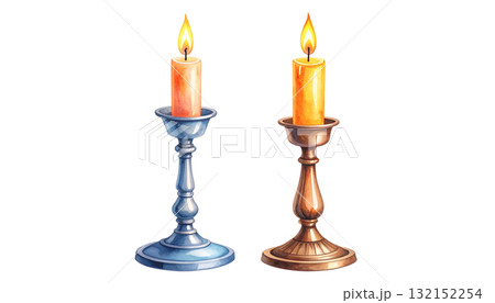 ろうそく、キャンドルのイラスト 132152254