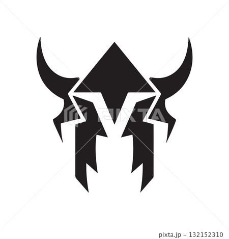 Bold Warrior Helmet Design with Rough, Shredded, Nordic Texture Effects Bold Warrior Helmet Design with Rough, Shredded, Nordic Texture Effects 132152310