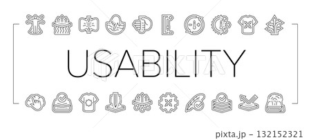comfort usability product icons set vector comfort usability product icons set vector 132152321