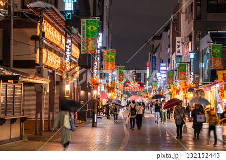《東京都》巣鴨地蔵通商店街・夜景 132152443